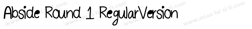 Abside Round 1 RegularVersion 1000字体转换